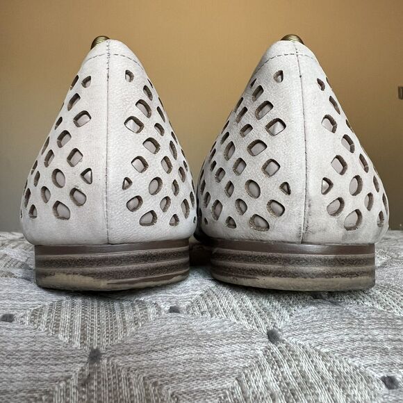 Naturalizer Eve Nude Taupe Leather Slip On Loafer Flat Shoes Dye Cut Women's‎ 10 - Picture 14 of 16